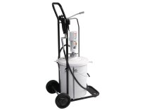 Pneumatic grease pump with PM 3 pump, with trolley with support for 12.5 and 18 kg drums Samoa art. 424170.030