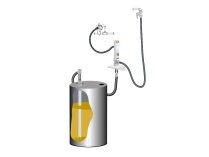 Oil extraction kit with PM 4, 5:1 pump on the wall